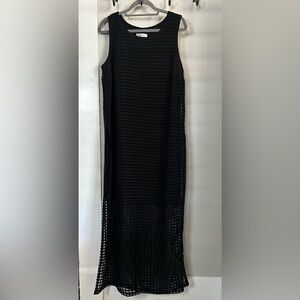 SOHO Apparel Open Stitch Black Maxi Dress Size 1X